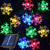 billiga Solsträngljus-solar led jul snöflinga vattentäta ljusslingor 30/50/100 led 8 lägen för belysning utomhus bakgård trädgård semester trädgård bröllop nyårsfest utomhus inomhus dekoration