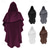 cheap Capes &amp; Cloaks-Retro Vintage Punk &amp; Gothic Medieval Hooded Cloak Shawls Ren Faire Witch Ranger Elven Solid Color Men&#039;s Women&#039;s Celtic Viking Fantasy Halloween Carnival Masquerade Party / Evening Adults&#039; Cloak