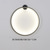 cheap Indoor Wall Lights-Round Indoor Led Wall Lights Wall Sconces Modern Ring Wall Mounted Lighting Fixture Mid Century Circle Wall Lamps Decor Wall Gold Black 85-265V