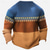 abordables Style ethnique-Homme Fête d&#039;Octobre marinière Chemise Henley Shirt manche longue 3D effet Design Ethnique style occidental Soirée Casual du quotidien Hiver Printemps &amp; Automne Bleu Vert Henley T-shirt Henley