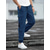 cheap Cargo Pants-Men&#039;s Cargo Pants Joggers Trousers Casual Pants Drawstring Elastic Waist Multi Pocket Plain Comfort Soft Full Length Outdoor Daily Going out Fashion Streetwear Black Blue Micro-elastic
