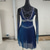 abordables Vestidos de Patinaje Artístico-Vestido de patinaje artístico Mujer Chica Patinaje Sobre Hielo Vestidos Azul Oscuro Retazos Dedo Pulgar Licra Malla Elástico Profesional Entrenamiento Competición Ropa de Patinaje Mantiene abrigado