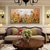 cheap Floral/Botanical Paintings-Mintura Handmade 3D Sunflower Landscape Oil Paintings On Canvas Wall Art Decoration Modern Abstract Flower Picture For Home Decor Rolled Frameless Unstretched Painting