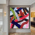 cheap Abstract Paintings-Handmade 3D Colorful Oil Painting on Canvas Large hand painted Abstract Textured Palette Knife Boho oil painting Wall Art Custom Contemporary Minimalist artwork for Living Room bedroom home Decor