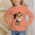 cheap Girl&#039;s Cotton T-shirts-Girls&#039; 3D Graphic Animal T shirt Tee Long Sleeve Spring Fall Fashion Basic Polyester Kids 4-12 Years Crew Neck Outdoor Casual Daily Regular Fit