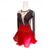 cheap Figure Skating Dresses-Figure Skating Dress Women's Girls' Ice Skating Dress Black Red Black Blue Patchwork Mesh High Elasticity Training Competition Skating Wear Classic Crystal / Rhinestone Long Sleeve Ice Skating Figure