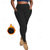 cheap Yoga Leggings &amp; Tights-Women&#039;s Yoga Pants Yoga Leggings Fleece Lined Leggings with Phone Pocket High Waist Yoga Gym Workout Pilates Tights Dark Grey Black Burgundy Fleece Spandex Fall Winter Plus Size Sports Activewear