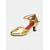 cheap Latin Shoes-Women&#039;s Gold Glitter Dance Shoes with Cross-Strap Design – Sparkling Ballroom and Latin Heels for Performance and Practice