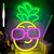 billige Neon LED-lys-ananas neonskilt lys, usb drevet led neon lys for estetisk hjemmeinnredning, bryllup, soverom, fest, tenåringsrom  &amp; butikk veggdekorasjon
