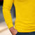 cheap Men&#039;s Classic Polo-Men&#039;s Polo Shirt Golf Polo Street Business Turndown Ribbed Polo Collar Long Sleeve Fashion Basic Solid Color Patchwork Fall Winter Cross-Seasons Regular Fit Black White Yellow Burgundy Polo Shirt