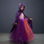 baratos Vestidos com tema de contos de fadas-Infantil Para Meninas Vestido Cosplay Vestido de festa Bloco de cor Sem Manga Espetáculo festa de Halloween Com Transparência Patchwork Lindo Doce Poliéster Longo Vestido de festa Vestido A Line
