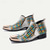 cheap Premium Leather Boots-Men&#039;s Exotic Snake Print Leather Ankle Boots– Premium Cowhide, Multicolored Fashion Statement with Gold Tip Gold-Tipped Toes and Side Zipper Closure