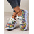 cheap Women&#039;s Sneakers-Women&#039;s Colorful Graphic Print Sneakers – Trendy Lightweight Lace-Up Athletic Shoes with Cushioned Sole