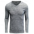 preiswerte Lässige T-Shirts für Herren-Herren T Shirt Geripptes Strick-T-Shirt T-Shirt Glatt Grubenstreifen V Ausschnitt Strasse Urlaub Langarm Bekleidung Polyester Modisch Designer Basic