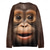 billiga 3D-tröjor för män-Herr Grafisk Orangutang Tröjor Pullover-tröja Långärmad Tröja Huva Semester Häftig Dagligen Tryck Streetwear Semester Utomhussport Tryck Vinter Vår &amp; Höst