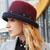 tanie Kapelusze na przyjęcia-kapelusze 100% wełniany melonik / kapelusz typu cloche kapelusz typu bucket hat kapelusz fedora wesele przyjęcie herbaciane elegancki brytyjski z czapką koraliki nakrycie głowy nakrycie głowy