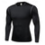 cheap Running Tee &amp; Tank Tops-Men&#039;s Running T-Shirt Compression Shirt Long Sleeve Tee Tshirt Casual Athleisure Fall Breathable Quick Dry Gym Workout Running Walking Sportswear Activewear Color Block Black+Gray