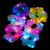 abordables Articles de fête-Lot de 6 chouchous lumineux à LED - élastiques à cheveux vibrants pour femmes &amp;les filles colorées brillent dans le noir avec plusieurs modes d&#039;éclairage, accessoire de mode parfait pour Noël &amp;fêtes