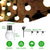 economico Luci solari da esterno-Luci a Filo con Lampadine G50 Solari Impermeabili da Esterno 5m 7m Perfette per Cortile Esterno Patio Campeggio Decorazione Atmosfera
