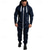 abordables Survêtements-Homme Ensemble Survetement Combinaison Full Zip Une pièce Casual Automne manche longue Chaud Doux Aptitude Exercice Physique Fonctionnement Tenue de sport Tenues de Sport Bloc de couleur Gris fonc