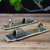 cheap Statues-Vintage Gingerbread for Man Incense Burner - Alloy Boat Design for Sandalwood &amp; Agarwood, Perfect for Home Decor &amp; Sleep Aid