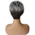 abordables perruque plus âgée-perruques de cheveux courts gris argenté pour femmes duveteuses avec frange perruque naturelle courte couche résistante à la chaleur perruques complètes (gris)