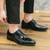 cheap Oxford Shoes-Men's Green Patent Faux Leather Dress Shoes – Glossy Lace-Up Formal Shoes for Weddings and Special Events