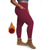 cheap Yoga Leggings &amp; Tights-Women&#039;s Yoga Pants Yoga Leggings Fleece Lined Leggings with Phone Pocket High Waist Yoga Gym Workout Pilates Tights Dark Grey Black Burgundy Fleece Spandex Fall Winter Plus Size Sports Activewear