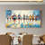 cheap Landscape Paintings-Handmade Original MarathonSports Oil Painting On Canvas Abstract Running Sport Wall Art for Home Decor With Stretched FrameWithout Inner Frame Painting