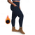 cheap Yoga Leggings &amp; Tights-Women&#039;s Yoga Pants Yoga Leggings Fleece Lined Leggings with Phone Pocket High Waist Yoga Gym Workout Pilates Tights Dark Grey Black Burgundy Fleece Spandex Fall Winter Plus Size Sports Activewear