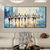 cheap Landscape Paintings-Handmade Original MarathonSports Oil Painting On Canvas Abstract Running Sport Wall Art for Home Decor With Stretched FrameWithout Inner Frame Painting