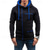 economico felpe con cappuccio da uomo di base-Per uomo Felpa con cappuccio e zip Felpa con cappuccio a zip intera Felpa con cappuccio in pile Nero Bianco Vino Cammello Grigio scuro Con cappuccio Color Block Zip Up Collage Sportivo Giornaliero