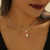 cheap Necklaces-Pendant Necklace Rhinestones Women&#039;s Elegant Sweet Classic Heart Wedding Drops Heart Shape Necklace For Wedding Party Valentine&#039;s Day