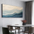 abordables Peintures paysages-peinture à l'huile verte faite à la main peinture à l'huile abstraite 3D peinte à la main peinture à l'huile murale moderne abstraite vague verte peinture sur toile décoration de la maison décor