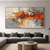 cheap Landscape Paintings-Large Colorful Abstract Painting hand painted 3D Textured Painting handmade Palette Knife Original Painting Colorful Wall Art Scandinavian Art for Living room decor