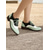 cheap Women&#039;s Flats-Women&#039;s Retro Pink and Black Oxford Shoes – Patent Faux Leather Lace-Up Brogues for Vintage Casual Style and Fashionable Outings