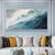 abordables Peintures paysages-peinture à l'huile verte faite à la main peinture à l'huile abstraite 3D peinte à la main peinture à l'huile murale moderne abstraite vague verte peinture sur toile décoration de la maison décor