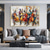 cheap People Paintings-Music oil painting handmade Abstract Arthritis Paintings On Canvas handpainted Rich Textured Acrylic oil Painting Modern music paintings Wall Art Hand Painted Artwork for Living Room Wall Decor
