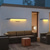 baratos luzes de parede ao ar livre-Lâmpada de parede longa externa moderna à prova d&#039;água para jardim de villa, lâmpada de varanda, lâmpada de pátio, lâmpada de tira longa de led, 1 luz, 110-240v, 20 w