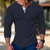 abordables T-shirts décontractés pour hommes-Homme T shirt Tee Chemise Henley gaufrée Chemise Henley Shirt T-shirt Chemise à manches longues Plein Henley Plein Air Vacances manche longue Vêtement Tenue Polyester Mode Design basique