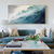 abordables Peintures paysages-peinture à l'huile verte faite à la main peinture à l'huile abstraite 3D peinte à la main peinture à l'huile murale moderne abstraite vague verte peinture sur toile décoration de la maison décor