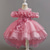 voordelige Feestjurken-Kinderen Voor meisjes Feestjurk Bloemig Bloem Korte mouw Bruiloft Speciale gelegenheden  Met ruches Vetoketju Mooi Zoet Katoen Polyester Asymmetrisch Feestjurk Zomer Lente Herfst 4-13 jaar Wit