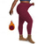 cheap Yoga Leggings &amp; Tights-Women&#039;s Yoga Pants Yoga Leggings Fleece Lined Leggings with Phone Pocket High Waist Yoga Gym Workout Pilates Tights Dark Grey Black Burgundy Fleece Spandex Fall Winter Plus Size Sports Activewear