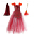 baratos Vestidos com tema de contos de fadas-Infantil Para Meninas Vestido Cosplay Vestido de festa Bloco de cor Sem Manga Espetáculo festa de Halloween Com Transparência Patchwork Lindo Doce Poliéster Longo Vestido de festa Vestido A Line