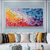 cheap Floral/Botanical Paintings-Handmade 3D Colorful mordern Oil Painting on Canvas Large hand painted Abstract Textured Boho oil painting Wall Art Contemporary Minimalist artwork wall painting for Living Room bedroom home Decor