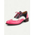 cheap Women&#039;s Flats-Women&#039;s Retro Pink and Black Oxford Shoes – Patent Faux Leather Lace-Up Brogues for Vintage Casual Style and Fashionable Outings