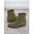 abordables Bottines-bottines décontractées en faux daim pour femmes avec fermeture éclair latérale et talons bas - bottines vintage confortables à porter au quotidien