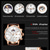 cheap Quartz Watches-New Olevs Olevs Brand Hand Men&#039;S Belt Business Watch Luminous Moon Phase Chronograph Calendar Multifunctional Sports Watch Simple Waterproof Leisure Men&#039;S Wristwatch