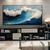 cheap Landscape Paintings-Handmade 3D Ocean oil painting handmade Wall Art Blue Huge Wave Oil Painting On Canvas Handpainted Sea Waves 3D Textured Abstract Painting Beach Landscape Sky oil painting for Living Room bedroom