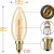 preiswerte LED-Kerzenlichter-10 Vintage-Edison-Kerzenbirnen, 40 W, E14, C35, dimmbare dekorative Retro-Leuchten – Wechselstrom 220–240 V.